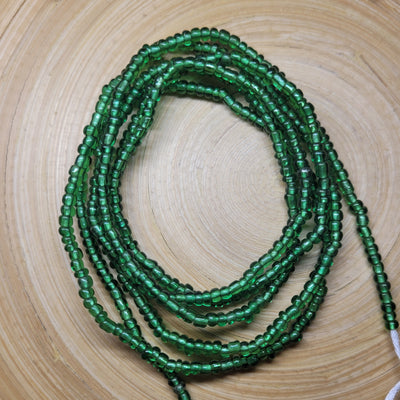 Green Solid Waist Beads- Green Abundance