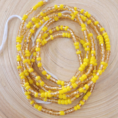Two Toned "Yellow and Gold" Waist Beads