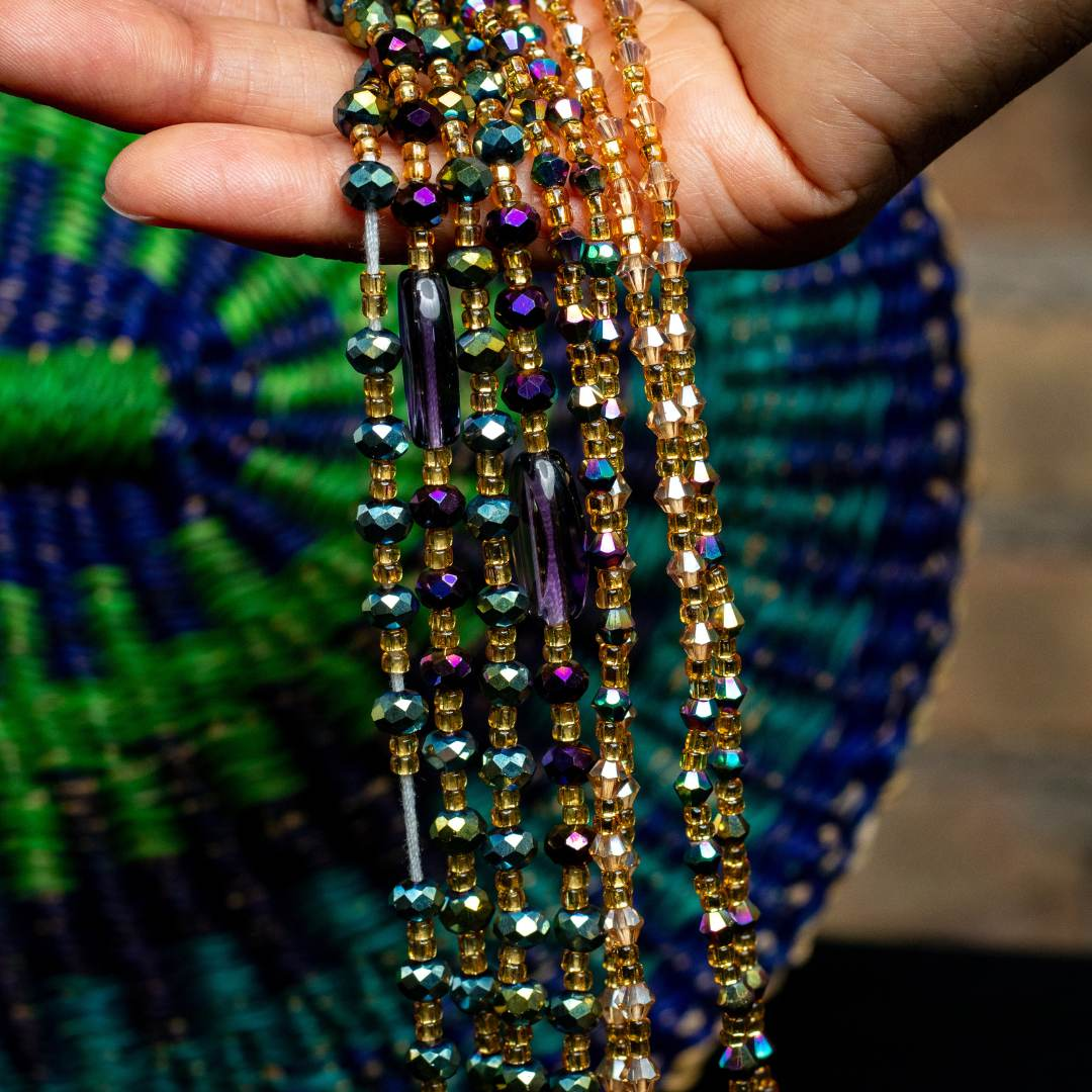Crystal waist beads sale