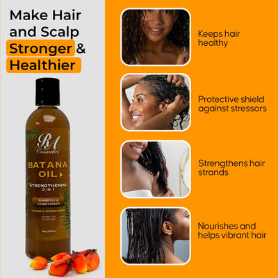 Batana Oil Strengthening 2 In 1 Shampoo & Conditioner 8oz