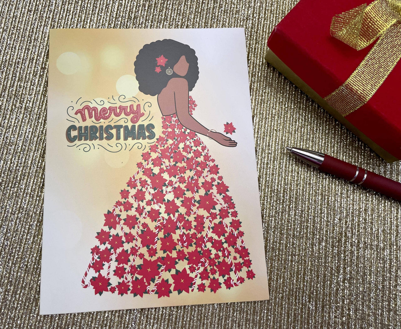 Holiday Christmas Cards & Envelopes Christmas Blossom