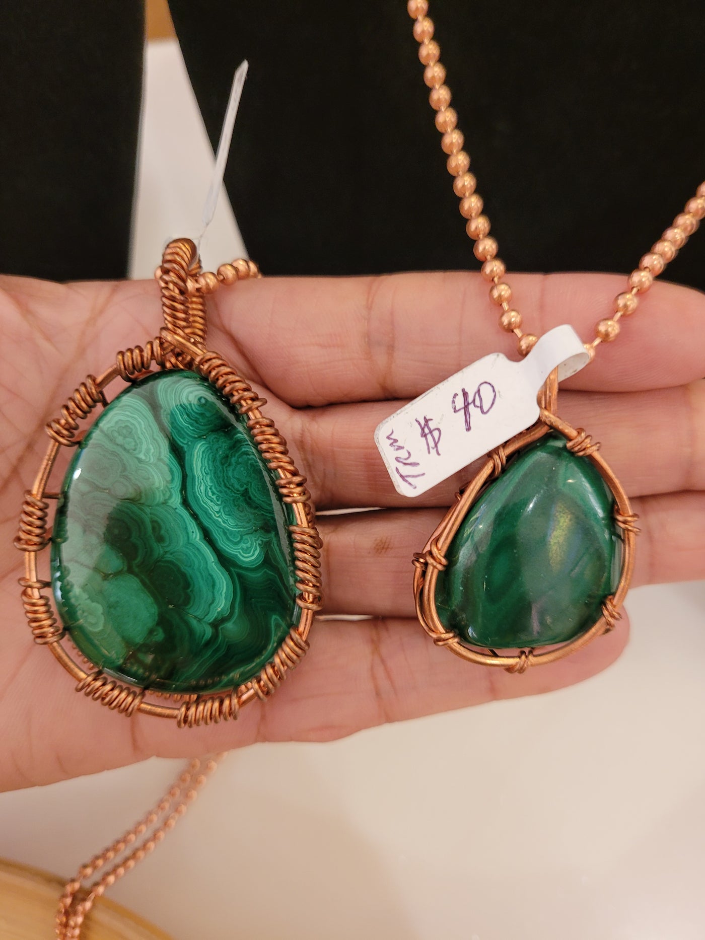 Malachite Necklace by TRMC