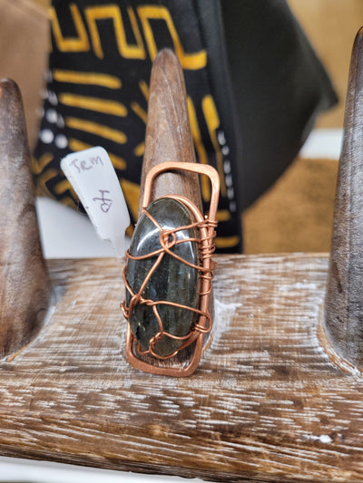 Labradorite rings by TRMC