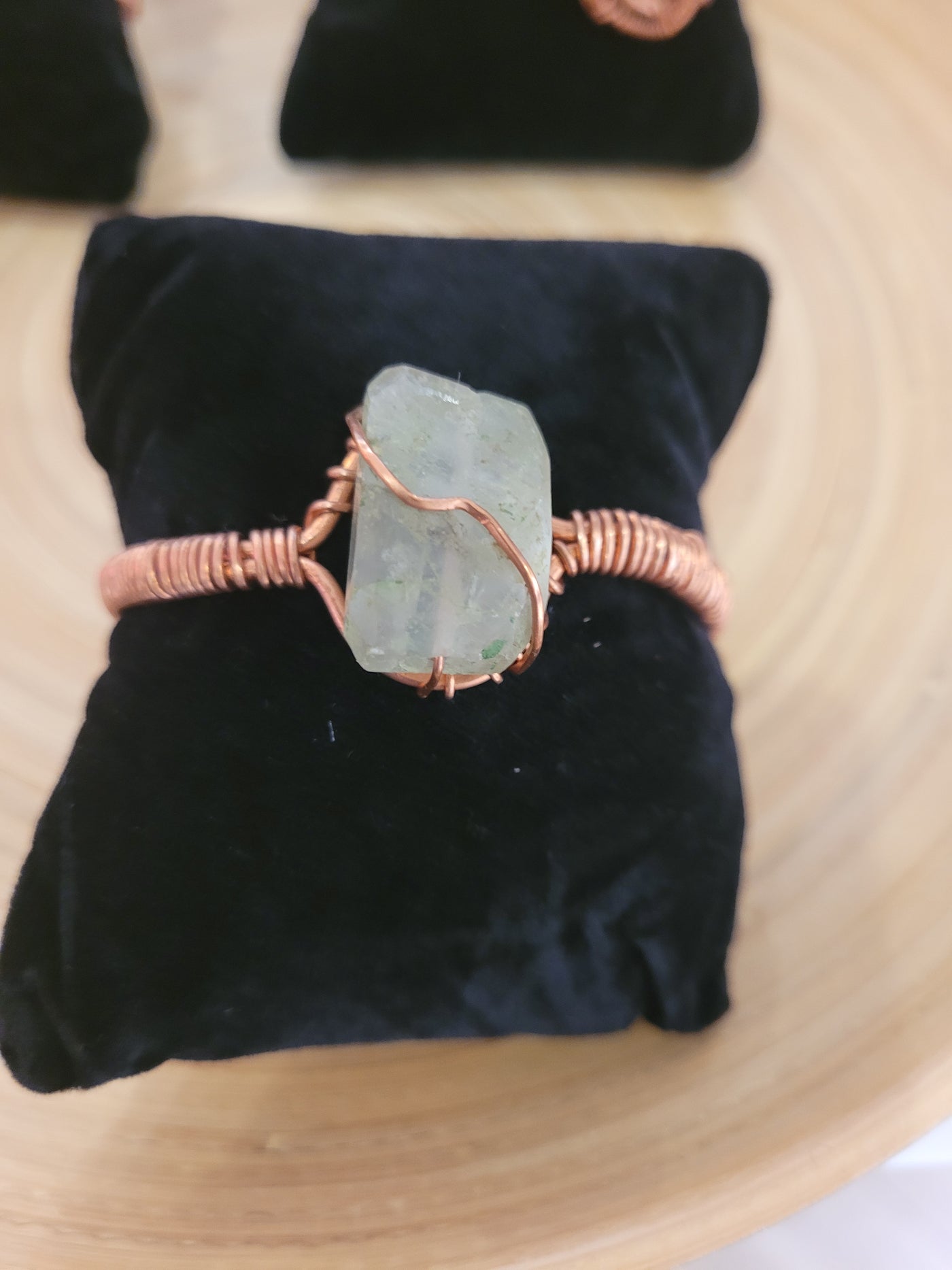 Green Flourite Cuff Bracelet by TRMC