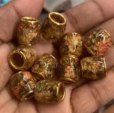 Lux Hair Beads for Braids, Locs, and twists Set of 5