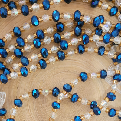 "INDIGO GLIMMER" Waist Beads