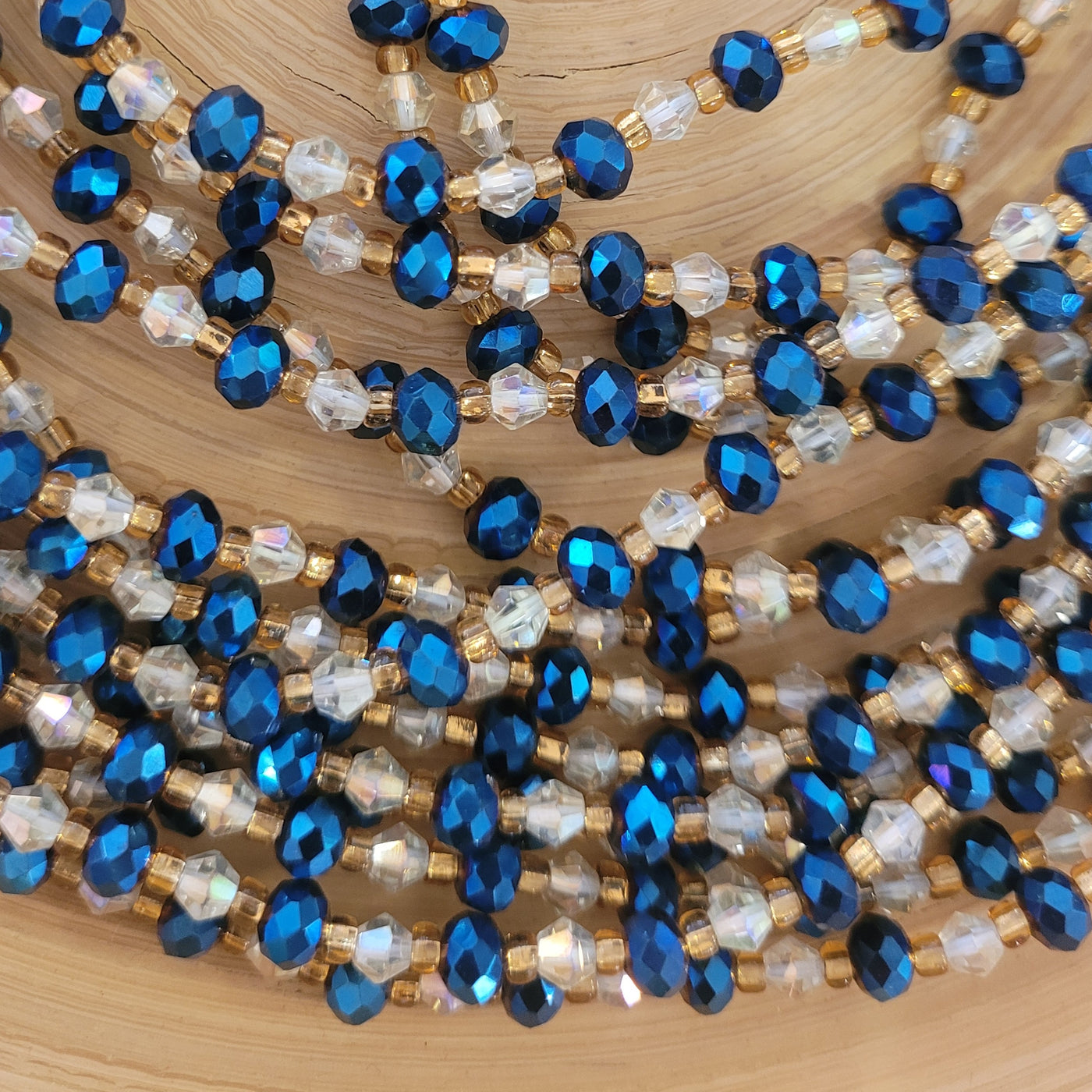 "INDIGO GLIMMER" Waist Beads