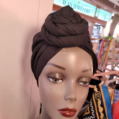 Pre-tied Turban Head Wraps