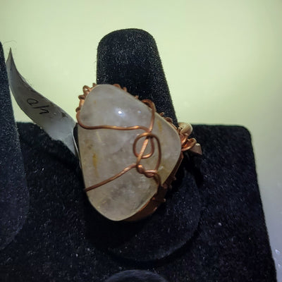 Gold Rutile Quartz Ring by TRMC