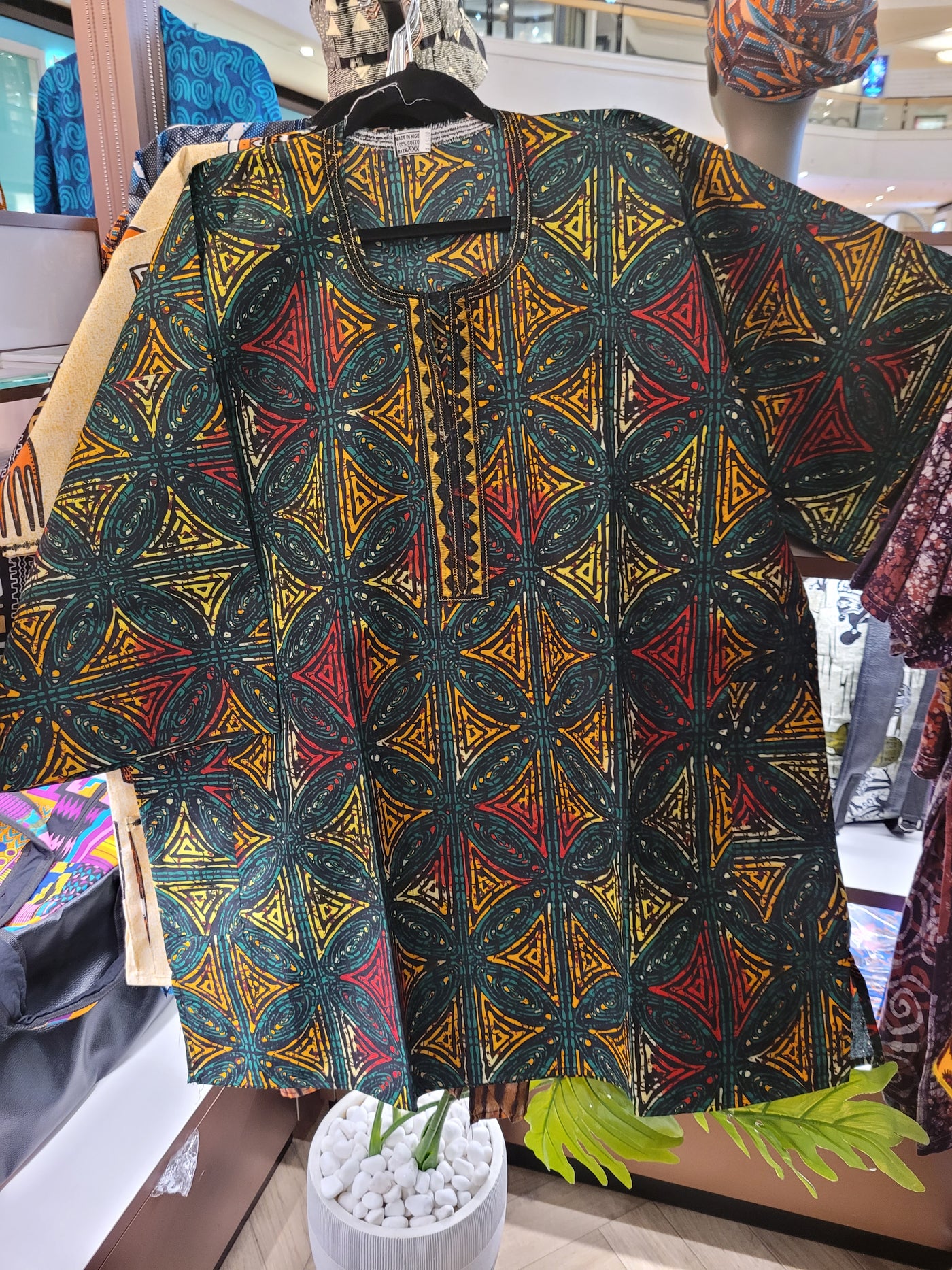 African Print Dashiki Top
