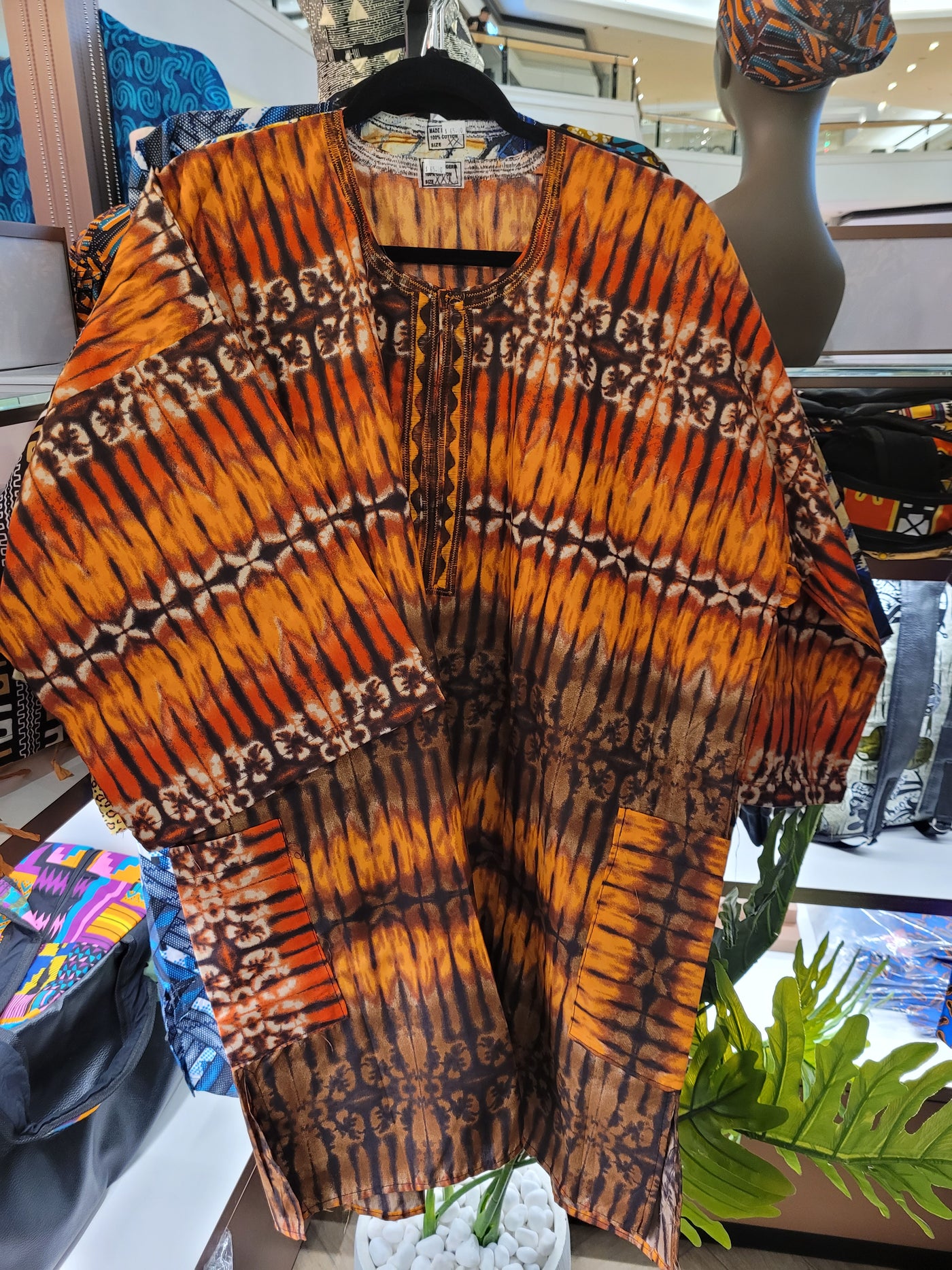 African Print Dashiki Top