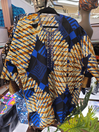 African Print Dashiki Top