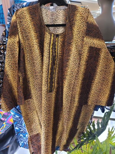 African Print Dashiki Top