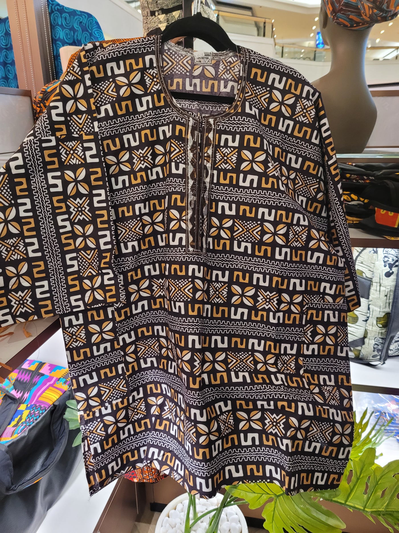 African Print Dashiki Top