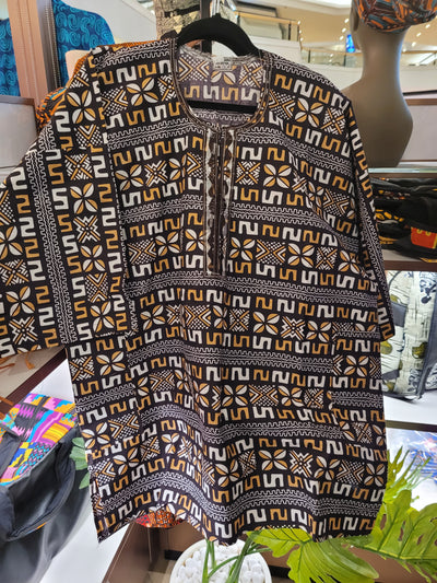 African Print Dashiki Top