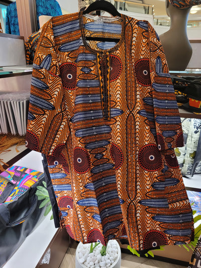 African Print Dashiki Top