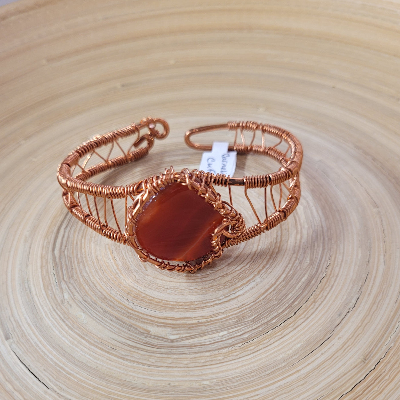 Carnelian Cuff Bracelet by TRMC