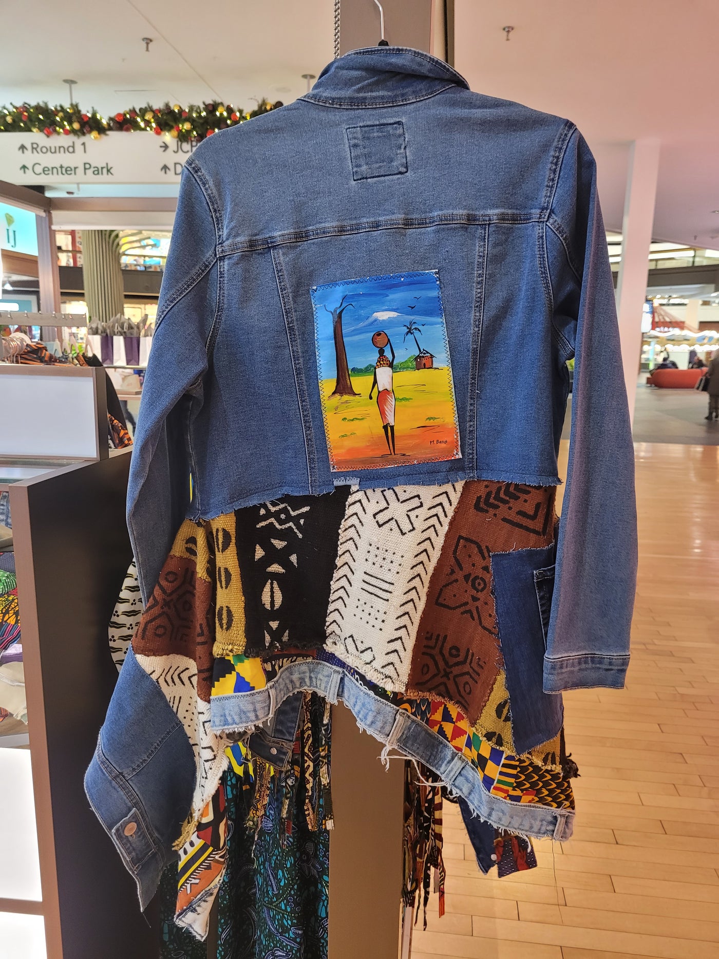 Afrofunk Wear - Embellished Denim Jacket