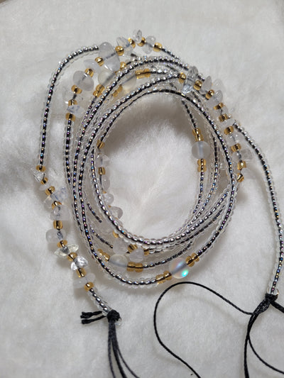 Clear Quartz Crystal Waist Beads