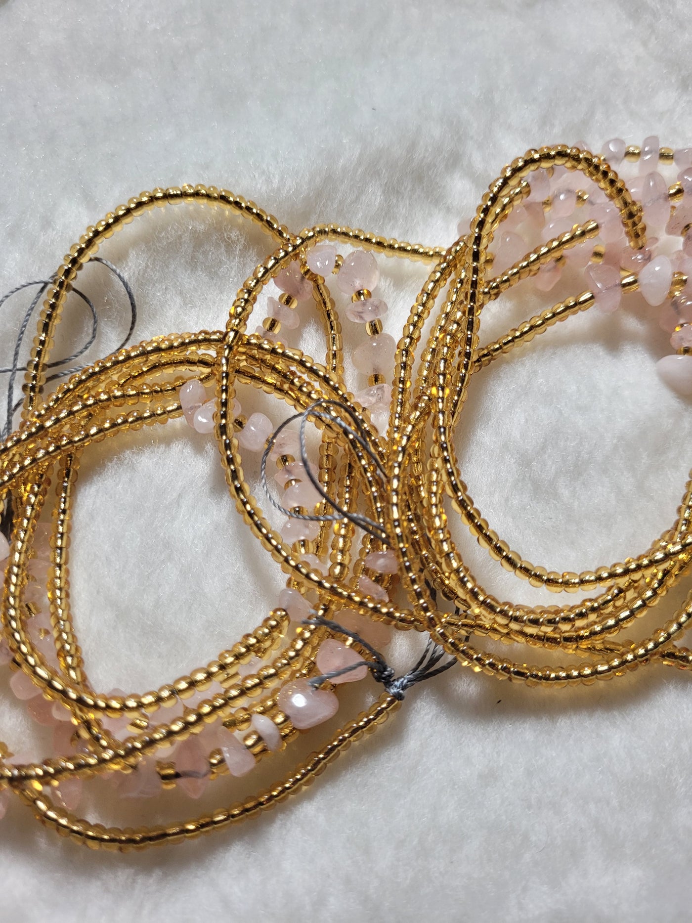 Rose Gold Crystal Waist Beads