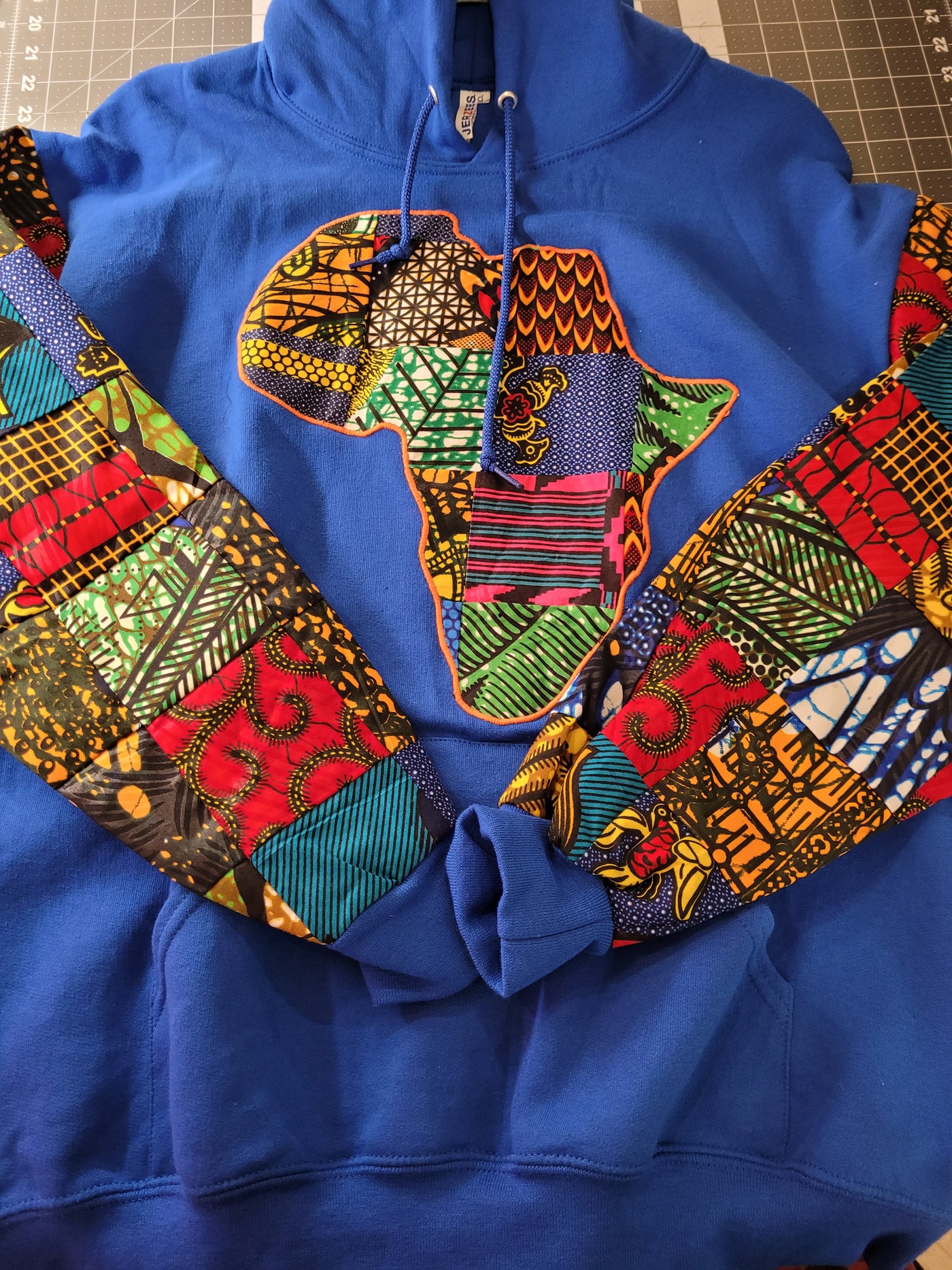 Hoodie with Africa Symbol by Afrofunk Wear