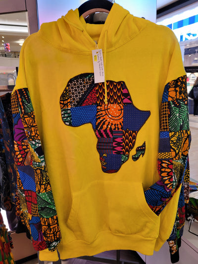 Hoodie with Africa Symbol by Afrofunk Wear