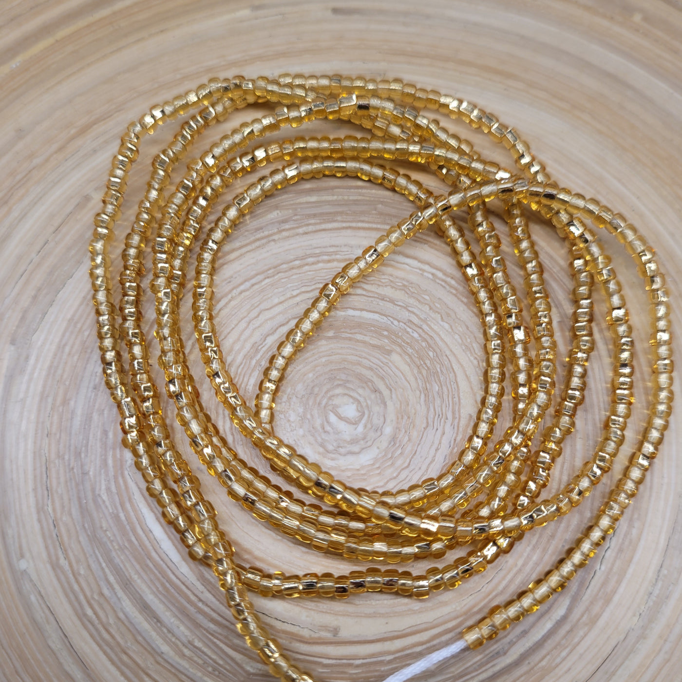 "U IN GOLD" Solid Gold Waist Beads