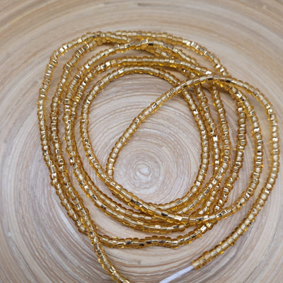 "U IN GOLD" Solid Gold Waist Beads