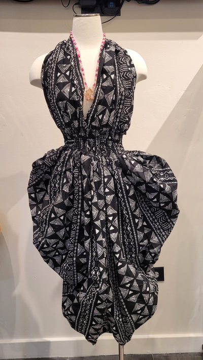 African Print Infinity Wrap Dress