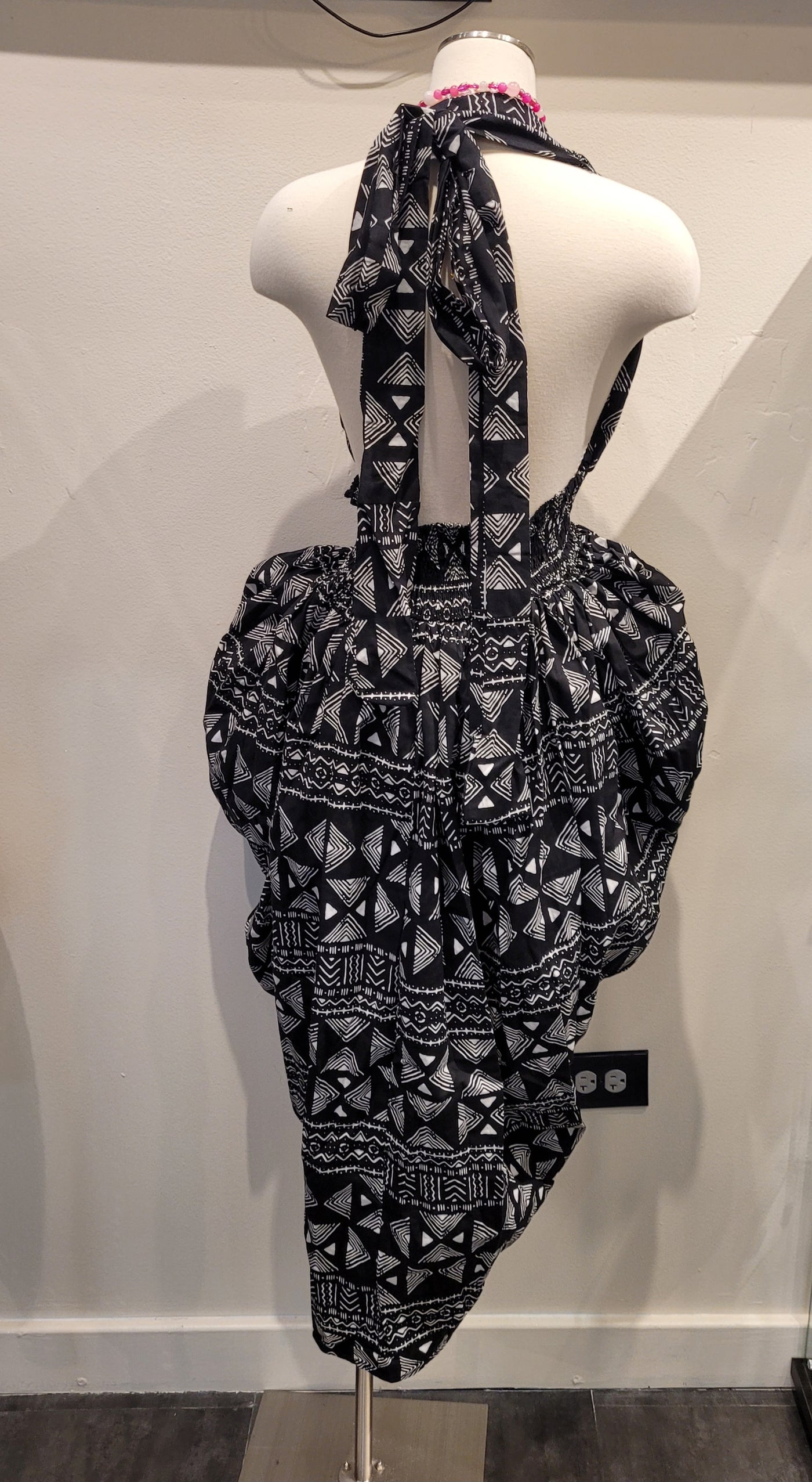 African Print Infinity Wrap Dress