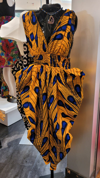 African Print Infinity Wrap Dress