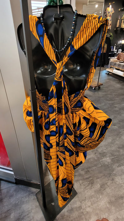 African Print Infinity Wrap Dress