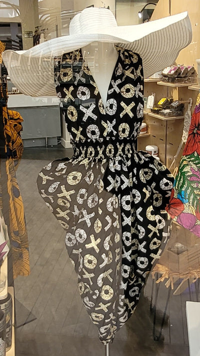 African Print Infinity Wrap Dress