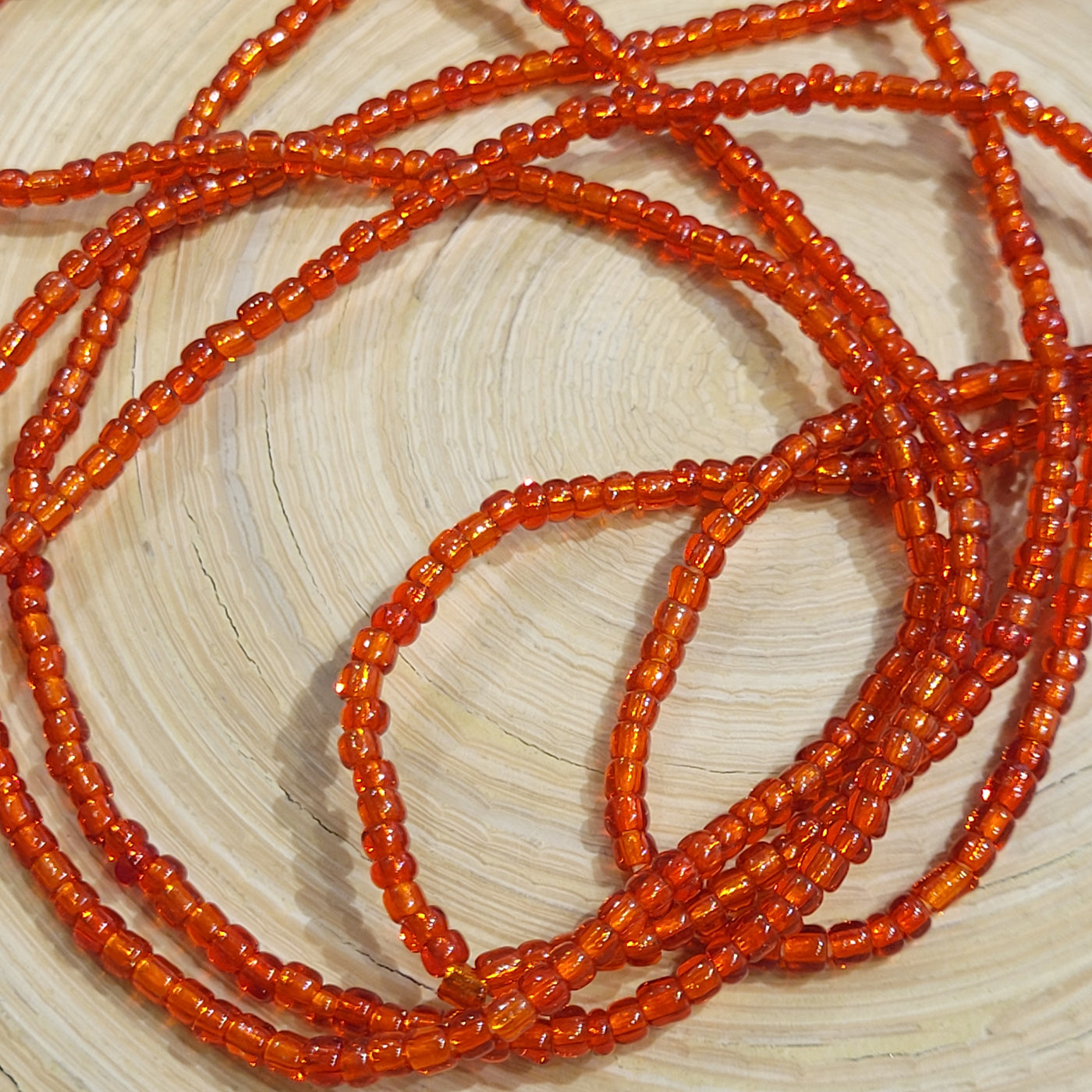 Solid Red Waist Beads