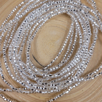 "U IN SILVER" Solid Silver Waist Beads