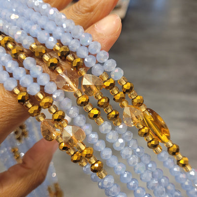 "BLUE BLOSSOM" - Lux Waist Beads