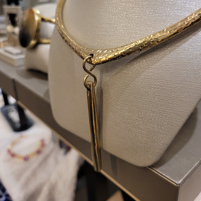 Rain Drop Brass Choker Necklace (imperfection)