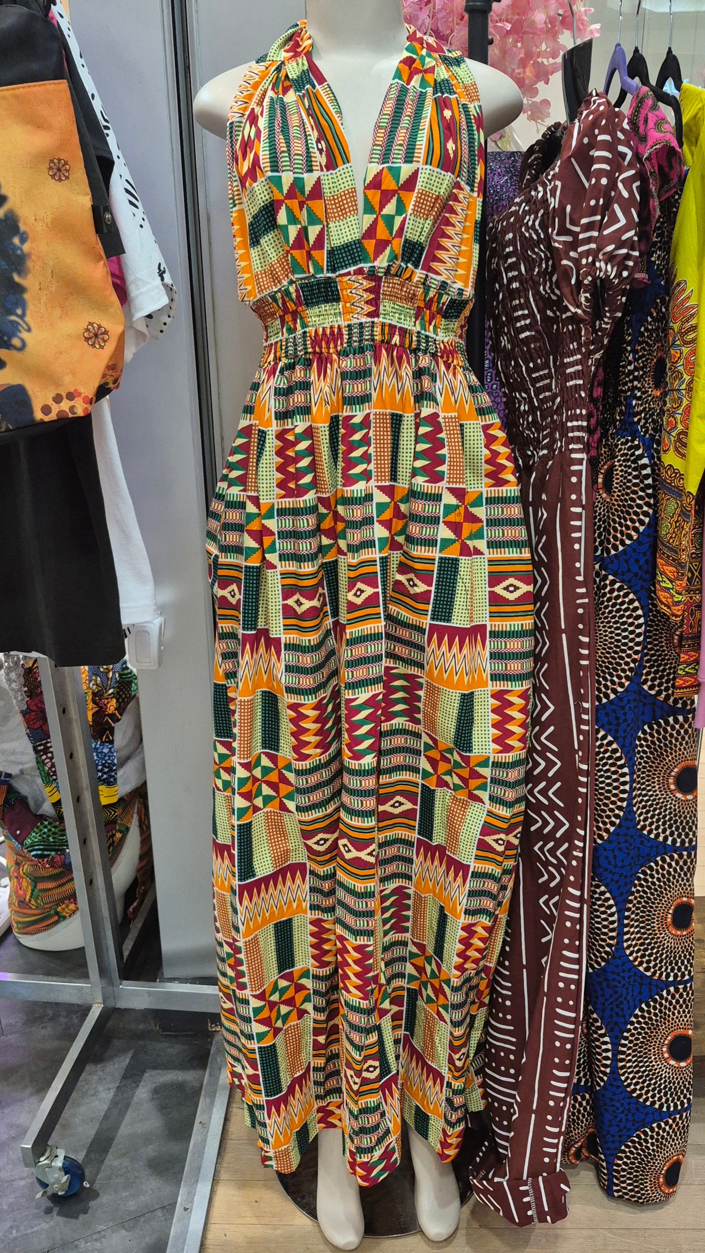 African Print Infinity Wrap Dress
