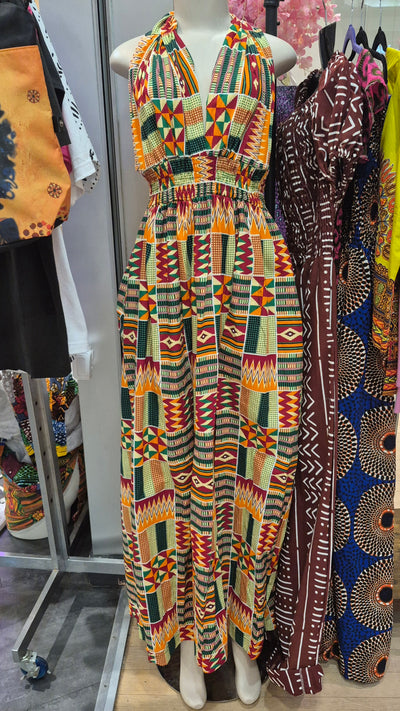 African Print Infinity Wrap Dress