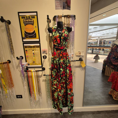 African Print Infinity Wrap Dress-Maxi