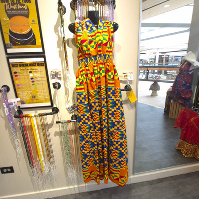 African Print Infinity Wrap Dress-Maxi