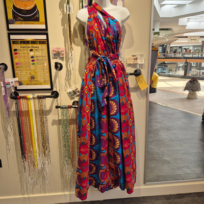 African Print Infinity Wrap Dress-Maxi