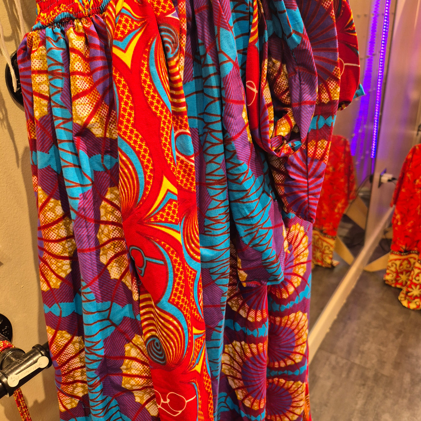 African Print Infinity Wrap Dress-Maxi