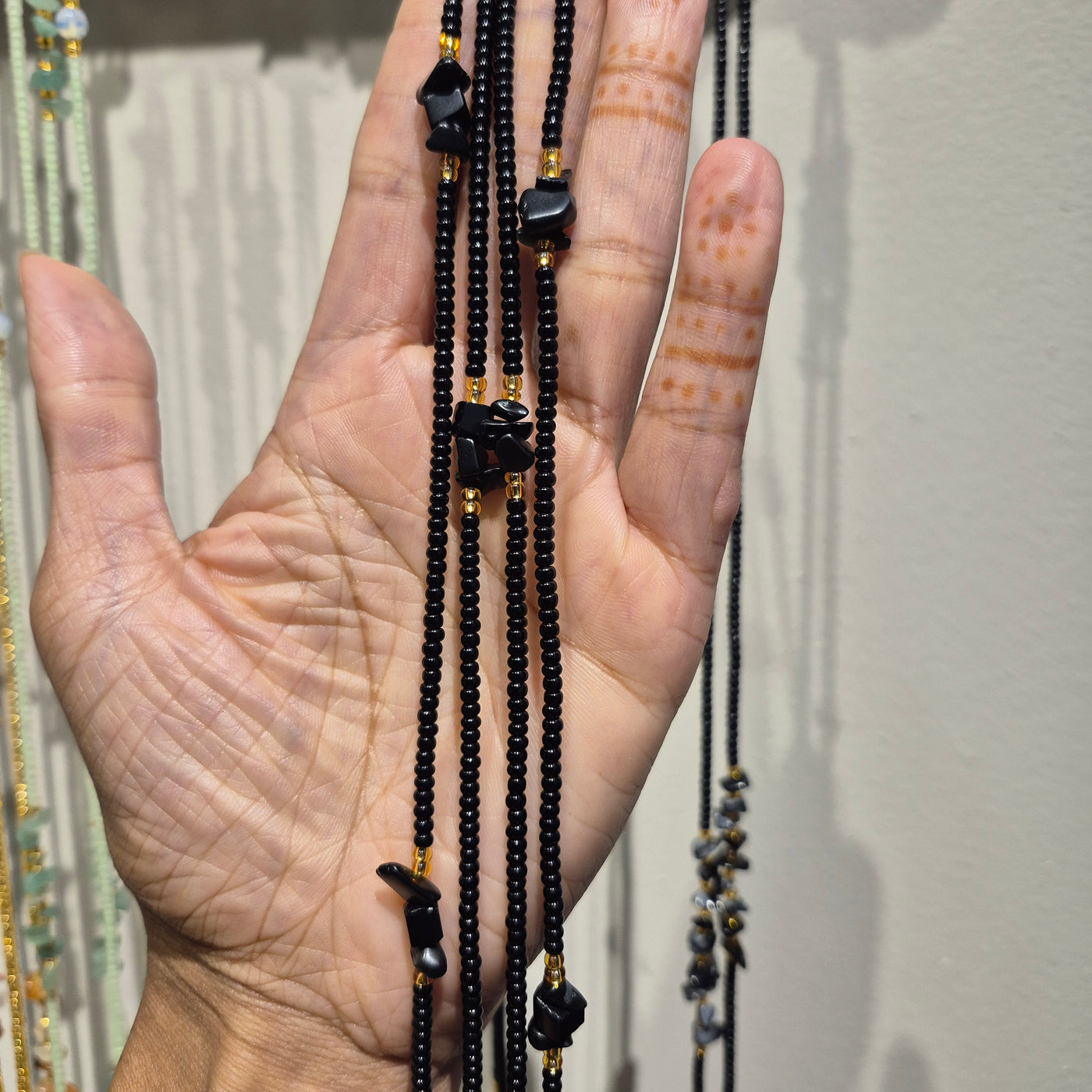 Obsidian Crystal Waist Beads