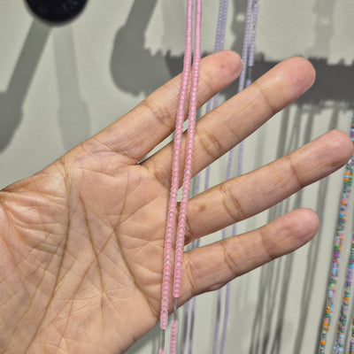 Lux Pink & Purple Matte Waist Beads
