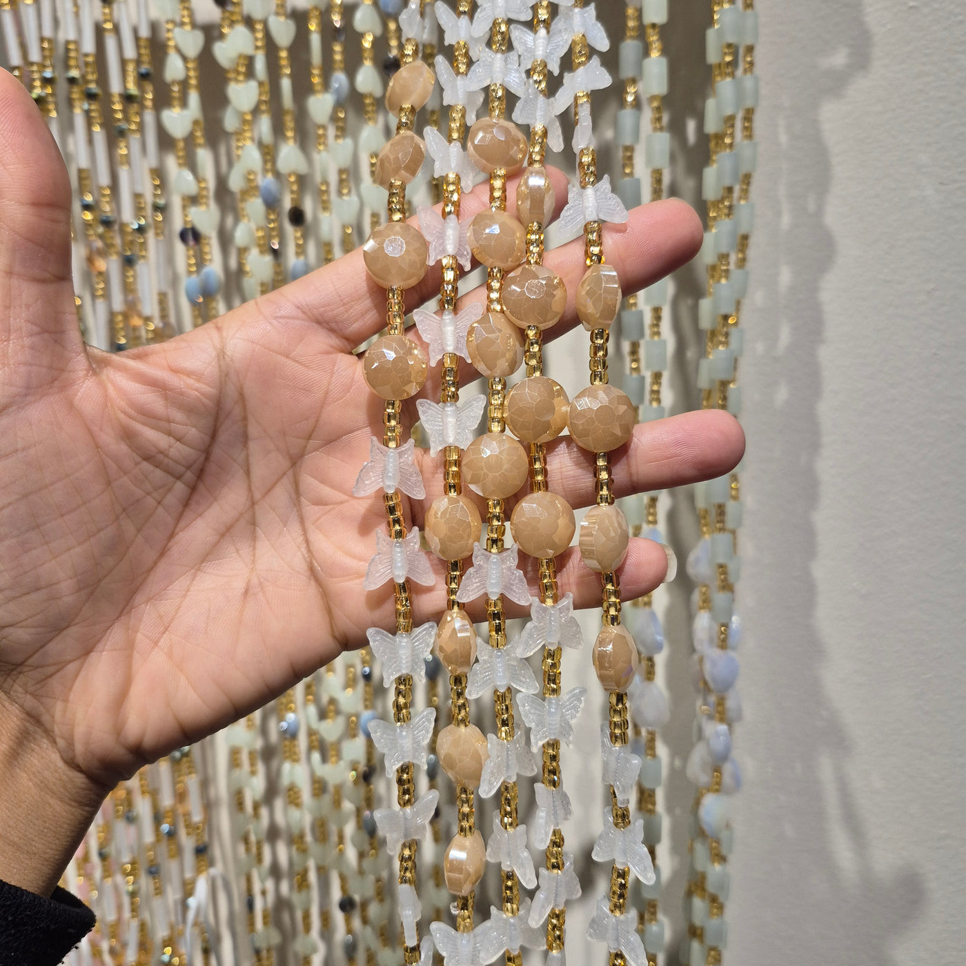 SOFT LIFE-Glow in the Dark Lux Waist Beads with Butterflys