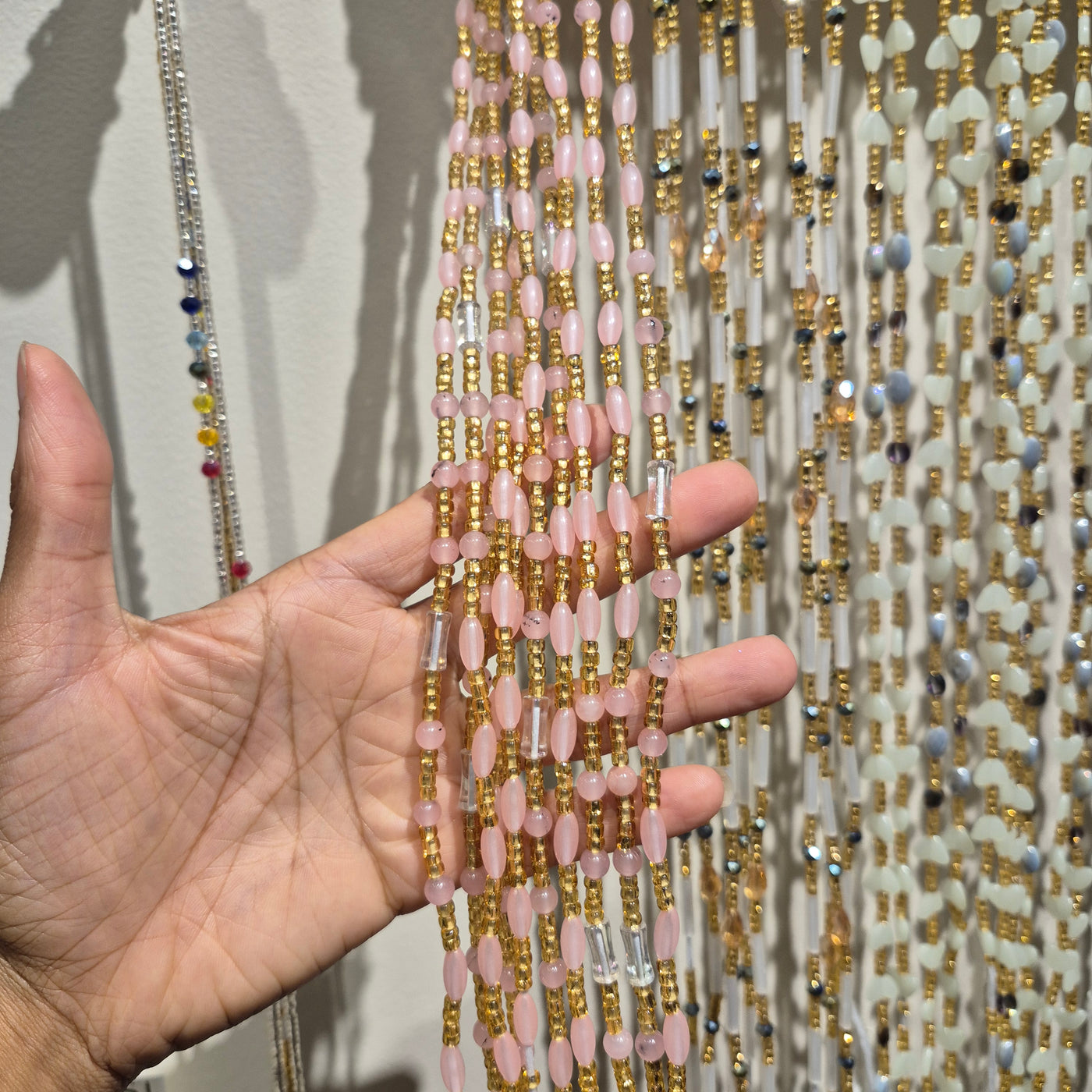 SOFT PINK-Glow in the Dark Lux Waist Beads (IMPERFECTIONS)-No Refund-Discounted