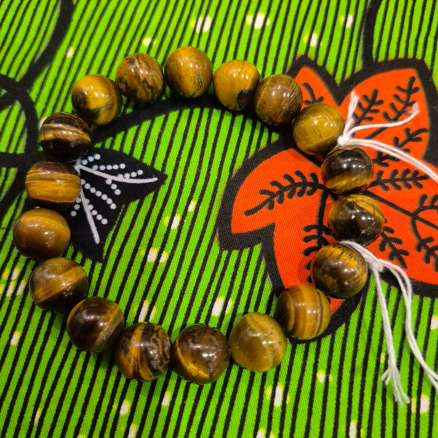 DBV-#11 Tiger Eye Bead Bracelets 12 MM