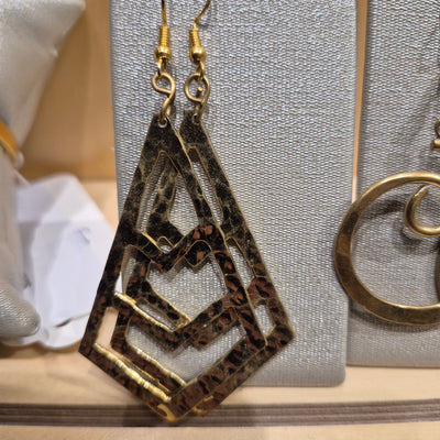 Kenyan Brass Earrings