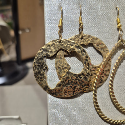 Kenyan Brass Earrings